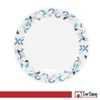 ราคา จานโอปอลทรงตื้น Geometry KASSA HOME รุ่น QP85 ขนาด 8 5 นิ้ว สีเขียว ฟ้า (16323089303)