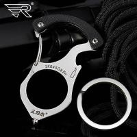 ราคา Sanrenmu แหวนพวงกุญแจแบบพกพาอเนกประสงค์สำหรับ SK045สนับมือทองเหลือง Edc พวงกุญแจรถกู้ภัยเครื่องมือเบรกเกอร์กระจก (20150338062)
