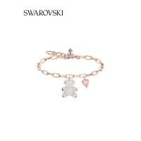 ราคา สร้อยข้อมือสวารอฟสกี้ New product Swarovski TEDDY bright teddy bear heart moving bear female bracelet gift for girls (16950074490)