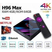 ราคา กล่อง Android H96Max 64GB ROM แรม 4GB 64GB WiFi 2 4 Bluetooth4 0 Android 9 0 TV Box 66 (20923183741)