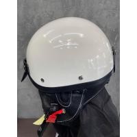 ราคา หมวกกันน็อกทรงวินเทจสีขาวมุก หนังรอบหมวกถอดได้ (20386719426)