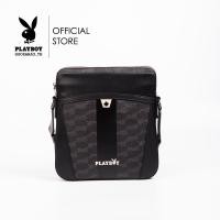 ราคา Playboy กระเป๋าสะพายข้างผู้ชาย ลิขสิทธิ์แท้รุ่น ST B234PBM256 BK ดีไซน์กระเป๋าชายแมสเซนเจอร์ PVC ลายPB สีดำ (21313772621)