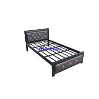 ราคา 3FP3HB เตียงเหล็กหัวเบาะ ขนาด 3 ฟุต พื้นระแนงยาว สีดำ รุ่นมาตรฐาน (7114916275)