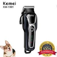 ราคา Kemei KM 1991 ของแท้ 100 ปัตตาเลี่ยนตัดขนสุนัขไร้สาย อัจฉริยะ ชาร์จได้ เสียงเงียบ ปัตตาเลี่ยนตัดขนหมา ที่ตัดขนสุนัข (19908387555)
