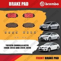 ราคา Brembo ผ้าเบรค TOYOTA COROLLA ALTIS 2008 2013 2014 2019 โตโยต้า อัลติส ปี 2008 2013 2014 2019 หน้า ดิสก์หลัง (19892050573)