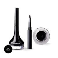 ราคา Tonymoly Back Gel Eyeliner 4 5ml 01 Black อายไลเนอร์ที่รวมเอาด้ามจับและแปรงปัดเข้าด้วยกันเพื่อความสะดวกในการใช้งาน (14002182341)