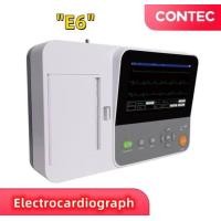ราคา CONTEC E6 6Channel 12 lead Touch ECG Electrocardiograph Interpretation with PC Software Printer (13089340265)