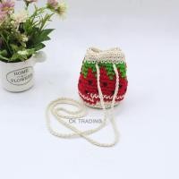 ราคา กระเป๋าย้ามผ้าฝ้าย กระเป๋าสะพายข้าง ลวดลายแตงโม วินเทจ (12687188707)