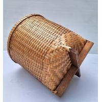 ราคา ตะกร้าโบราณทรงสูง เส้นผ่าฯ 10 นิ้ว สูง 11 5 นิ้ว ทำด้วยหวาย ไม้ไผ่ งานแฮนด์เมด สำหรับใส่สิ่งของ (11759405937)