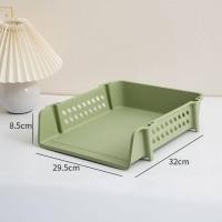 ราคา ส่งเร็ว ชั้นวางเอกสาร ขนาดA4 ถาดวางเอกสาร A4 กล่องเก็บเอกสาร วางเรียงซ้อนเป็นชั้นได้ (20564758075)