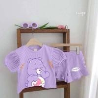 ราคา หมีแคร์แบร์ เสื้อผ้าเด็กผู้หญิง ชุดเซ็ทเสื้อพร้อมกางเกง ลายการ์ตูนหมีแคร์แบร์ ขนาด 3 10 ปี (20217543788)