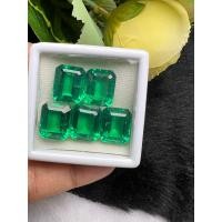 ราคา มรกต พลอยโคลัมเบีย LAB columbia Green Emerald Lab emerald 36 carats 5 pieces sizes 10x12mm 12x14mm (19124780409)