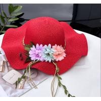 ราคา M Yshop หมวกสานปีกกว้าง ตกแต่งดอกไม้ หมวกกันแดด พร้อมส่งจากไทย รุ่น C057 (19759839537)