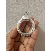 ราคา กรอบพระตลับเงินลายคมชัดตลับเป็นงานใส่เหรียญกลมขนาดของตลับวัดได้ 3 2cm (12032592327)