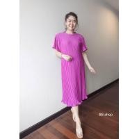 ราคา FASHION Pleat dress b177Twiz ชุดอัดพลีท ชุดเดรสอัดพลีทสีพื้นเนื้อผ้าทวิซพลีทยืดFreesize ชุดใส่ออกงาน เดรสงานแต่ง เดรสสุภาพ ชุดทำงาน แฟชั่นสาวอวบ เดรสคุณแม่ ชุดคลุมท้องอัดพลีท (19758116192)