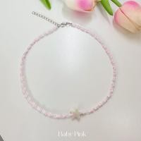 ราคา พร้อมส่ง สร้อยคอลูกปัด สร้อยลูกปัดสีพาสเทล จี้ดาว โชคเกอร์ y2k ลูกปัด 3มม (20178381401)