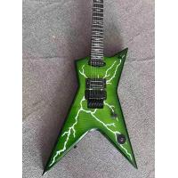 ราคา ใหม่ Washburn Dean Dimebag Darrell สายฟ้าผ่ากีต้าร์ไฟฟ้าสีเขียว FLL เทรโมโลบริดจ์ฮาร์ดแวร์สีดำ (17803636856)