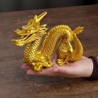 ราคา KingBe มังกรสีทองนำโชคดี1ชิ้นรูปปั้นมังกรทองสิบสองรูปปั้นสัตว์รูปปั้นตกแต่งเดสก์ท็อป (20486050467)