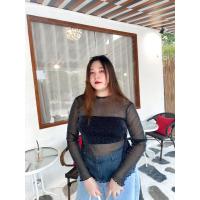 ราคา Glitter Top เสื้อกลิตเตอร์ซีทรูสาวอวบแขนยาว พร้อมส่ง 3 สี เนื้อผ้านิ่มยืดเยอะใส่สบายมาก (20729424987)