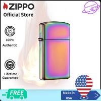 ราคา Zippo Slim Spectrum Chrome Design Windproof Pocket Lighter Zippo 20493 Lighter without Fuel Inside การออกแบบสเปกตรัมที่บางเฉียบ ไฟแช็กไม่มีเชื้อเพลิงภายใน (17415072856)