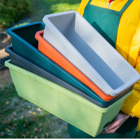 ราคา กระถางต้นไม้ พลาสติก สำหรับปลูกผัก ปลูกต้นไม้ 2 ขนาด 5010 (20619721845)