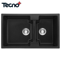 Tecnoplus อ่างล้างจาน 2 หลุม รุ่น TNP GIN 2B