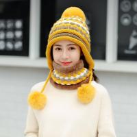 ราคา พร้อมส่งจากไทย เซตหมวกกันหนาว หมวกไหมพรม บุขน พร้อมผ้าพันคอบุขน หญิง (18101731296)