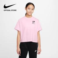ราคา Nike Girls Boxy Heat Wave Tee Soft Pink (20472986637)