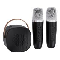 ราคา GOOJODOQ 2Mic Bluetooth Speaker 1 Set Karaoke Speaker ktv cute wireless cute portable outdoor wireless speaker (20860827114)