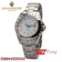 ราคา Sandoz นาฬิกาข้อมือผู้ชาย สายสแตนเลส รุ่น SD89441SS0203 สีเงิน หน้าปัดขาว (20922134570)