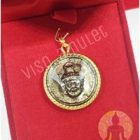 ราคา จี้พระพิฆเนศ จี้เศียรพ่อแก่ หน้าหลัง สีทองรมดำ เลี่ยมขอบทองหวาย ทรงกลม งานสวย พิมพ์ชัด ราคาพิเศษ (9289206564)
