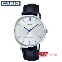 ราคา CASIO Standard นาฬิกาข้อมือผู้หญิง สายหนัง รุ่น LTP VT01L 7B1UDF หน้าปัดสีเงิน (2269898479)