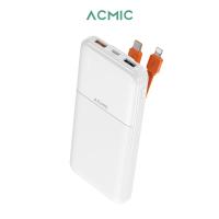 ราคา สินค้าใหม่ พร้อมส่ง ACMIC AP10 06PD Powerbank 10000mAh พาวเวอร์แบงค์มีสายในตัว Type C L Cable ชาร์จเร็ว PD20W จ่ายไฟช่อง Type C รับประกัน 1 ปี (20492878464)
