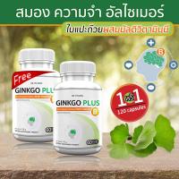 ราคา ส่งฟรี ส่งไว GB Ginkgo Plus B บำรุงสมองและการจดจำด้วย ผลิตภัณฑ์เสริมอาหาร แปะก๊วยผสมวิตามินบี 1แถม1 120 แคปซูล (18824156380)