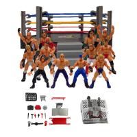 ราคา DISFUNNY ARENA CAGE ของเล่นมวยปล้ำ สถานีต่อสู้สำหรับการต่อสู้ นักกีฬานักมวยปล้ำ ชุดโมเดลนักสู้ คลาสสิกแบบคลาสสิก ประกอบเสร็จแล้ว ฟิกเกอร์มวยปล้ำ ของเล่นเกมต่อสู้ (20445678590)