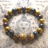 ราคา สร้อยข้อมือ ประคำมือ สร้อยประคำข้อมือ เม็ดประคำ 10 มิล เหล็กไหลทองปลาไหล เหล็กไหลไพลดำ ประคำสมเด็จม้วน ลงรัก ปิดทอง แร่ดูดทรัพย์ สมเด็จโต มีพลัง พุทธคุณ โชคลาภ บารมี แคล้วคลาด อันตราย เจริญ รุ่งเรือง 