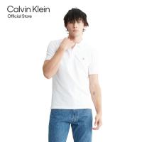 ราคา CALVIN KLEIN เสื้อโปโลผู้ชาย ทรง Slim รุ่น J324246 YAF สีขาว (21158763875)