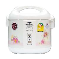 ราคา Misushita หม้อหุงข้าวอุ่นทิพย์ ขนาด 1 8 ลิตร เคลือบ รุ่น SR KS 19S 1L A52 White (308903)