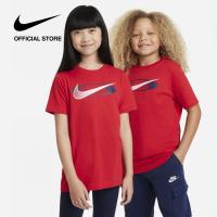 ราคา Nike Girls Core Brandmark 2 Tee University Red (20472971459)
