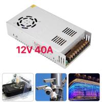 ราคา มาแล้ว Switching Power Supply สวิตชิ่งเพาเวอร์ซัพพลาย 12V 40A 500w สีเงิน (665684384)