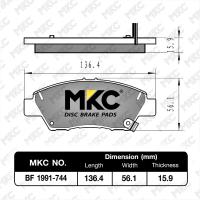 ราคา ผ้าเบรคหน้า หลัง HONDA CITY ฮอนด้า ซิตี้ ทุกรุ่น 1998 2019 เครื่อง CNGGM2GM6iVTECiDSI 1 01 5 ผ้าเบรค MKC ผ้าเบรคหน้า city ผ้าเบรคหลัง city gm2 (15035582373)