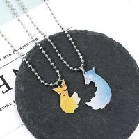 ราคา สร้อยคอคู่ สร้อยคู่รัก Couple necklace ลายการ์ตูน ใส่คู่แฟน (19981978185)
