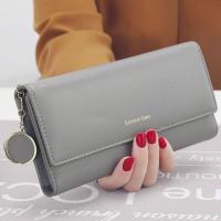 ราคา แฟชั่นกระเป๋าสตางค์แบบยาวสำหรับผู้หญิงกระเป๋าสตางค์อเนกประสงค์กระเป๋าสดหญิงผู้ถือบัตรคลัทช์ (1804894533)