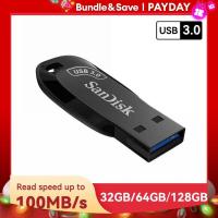 ราคา Sandisk แฟลชไดรฟ์ USB 3 0 USB CZ410 32GB 64GB 128GB เพ็นไดรฟ์เมมโมรีสติ๊กสีดำ U Disk MINI pendrive สีดำ (21171230356)