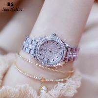 ราคา BS Bee Sister 1217สินค้าใหม่แฟชั่นนาฬิกาผู้หญิงสแตนเลสสตีลสายคล้องคอควอตซ์กันน้ำนาฬิกา Elegant Full เพชร Rhinestone Gold Silver หรูหราสวยสุภาพสตรีนาฬิกาข้อมือ (15950344972)