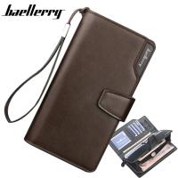 ราคา Baellerry Luxury ยี่ห้อผู้ชายกระเป๋าสตางค์ผู้ชายกระเป๋าสตางค์แบบถือใบยาวกระเป๋าคลัทช์บุรุษ PU หนังซิปกระเป๋าเงินธุรกิจสำหรับบุรุษกระเป๋าสตางค์เหรียญ (9558818022)