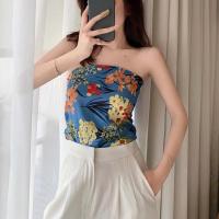 ราคา เสื้อผูกโบว์ด้านหลังลายดอกไม้ เสื้อเกาะอกลายดอกไม้ สีสันสดใส เสื้อแฟชั่นผู้หญิง เสื้อเกาะอกผูกโบว์มีให้เลือก 2 สี (10474163671)