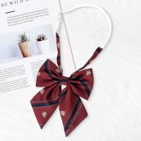 ราคา PDD สีแดงผูก Dk เสื้อชายปมฟรีซิปสไตล์นักเรียนวิทยาลัยลมอุปกรณ์ไวน์แดง Jk โบว์ผูกหญิงตกแต่ง (16930434719)