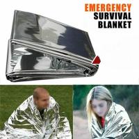 ราคา 1pc 130x210cm 140x210cm 160x210cm Outdoor Hiking Kits Camping Waterproof Emergency Mylar Survival Rescue Blanket Foil Thermal Heat First Aid (19582860400)
