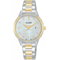 ราคา นาฬิกาข้อมือผู้หญิง ALBA Fashion รุ่น AH7AQ7X สีเงิน AH7AQ2X1 สีเงิน ทอง AH7AP4X1 สีโรสโกลด์ขนาดตัวเรือน 31 มม หน้าปัดสีขาว Quartz 3 เข็ม ตัวเรือน สาย Stainless steel (14962379660)